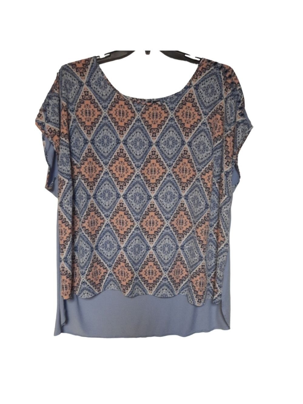 New Directions Blue Tee Curvy Size 2X
